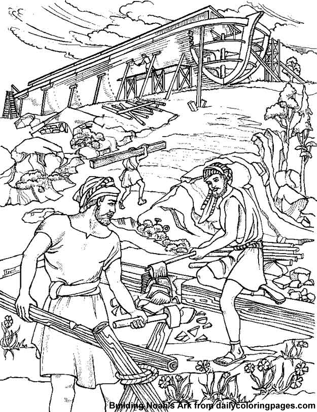 Noahs Ark Bible Coloring Pages