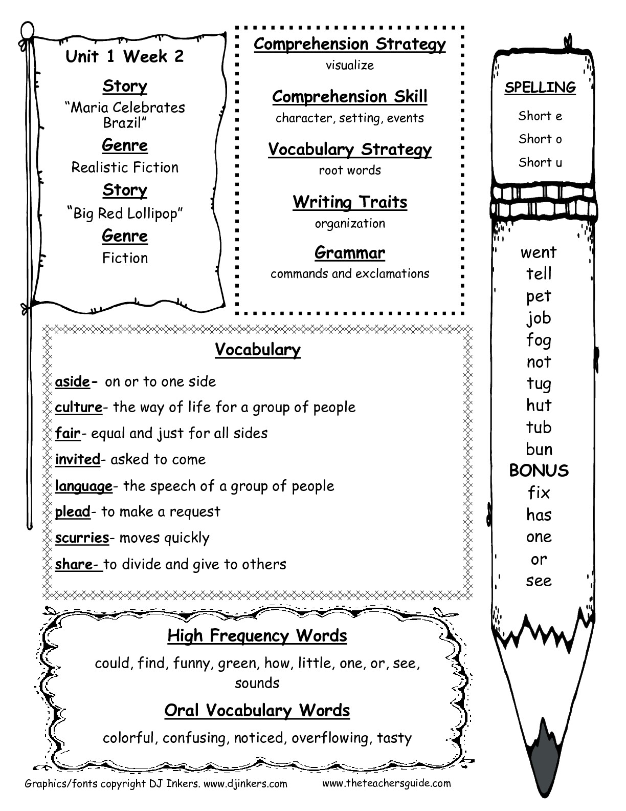 2nd Grade Reading Worksheets