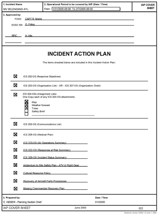 Fire Incident Action Plan