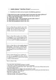 I Have Dream Speech Worksheet