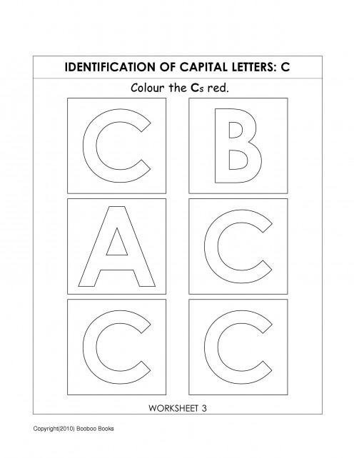 Letter C Worksheets Kindergarten