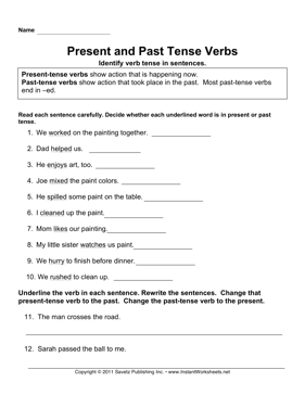 11 Past And Present Participle Worksheet / worksheeto.com