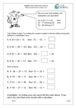 Addition and Subtraction Inverse Worksheets