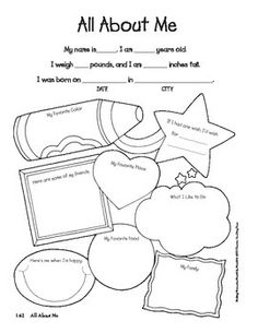 15 Best Images of All About My Family Preschool Worksheet - English ...
