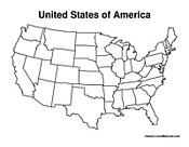 Blank US Maps United States