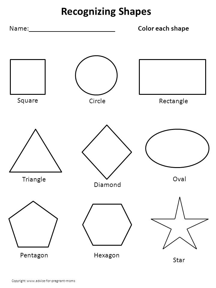 Free Printable Preschool Worksheets Shapes