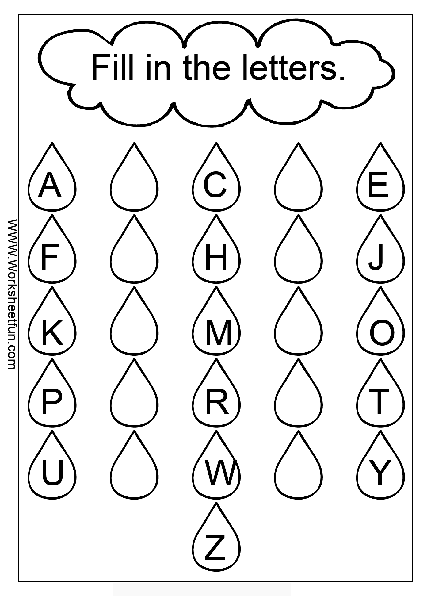 8 Words In Missing Letters Worksheet For Kindergarten Worksheeto