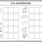 Segmenting Words Worksheets Kindergarten