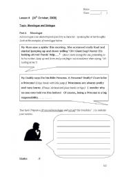 Drama Vocabulary Worksheets