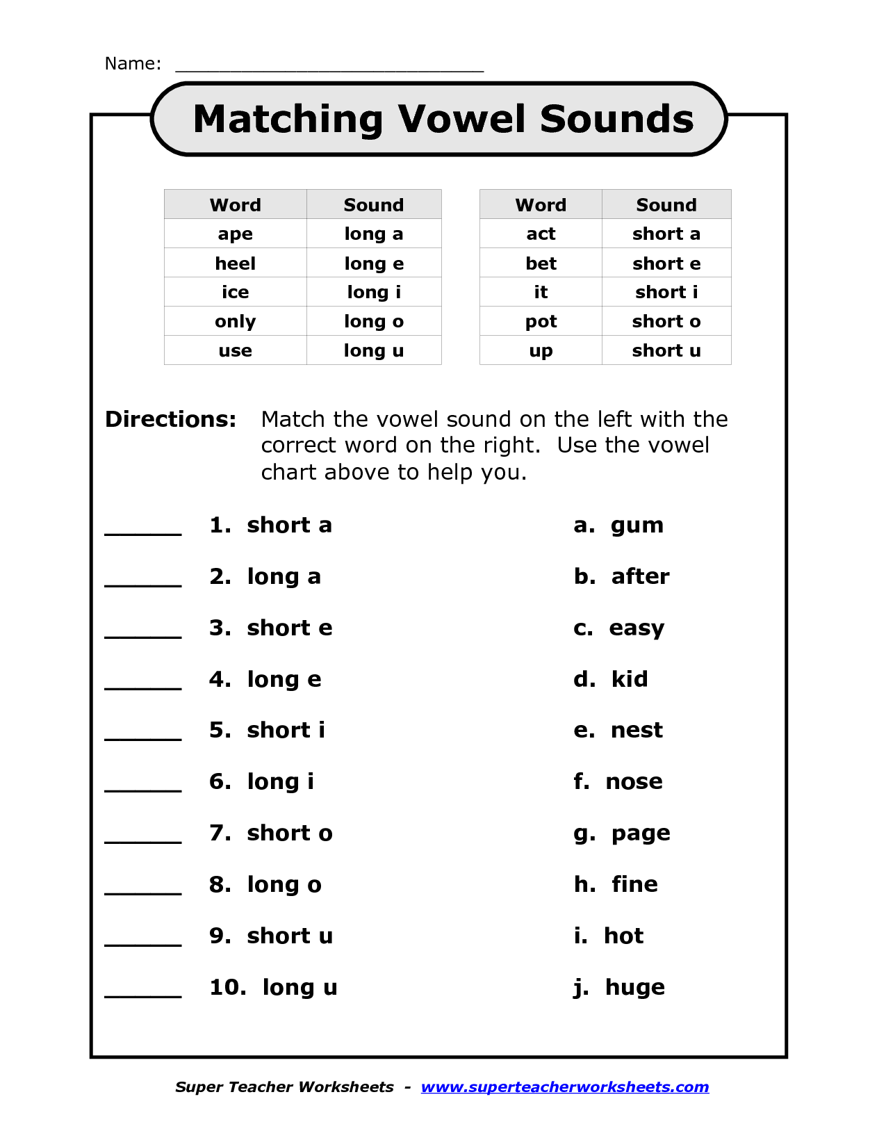 Short Vowel Sound Words List B18