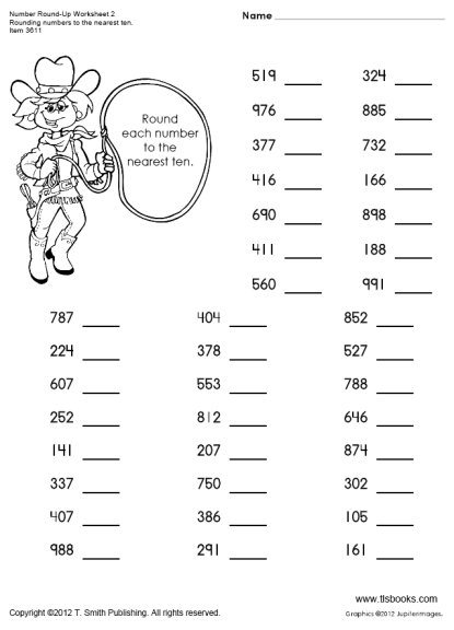 Rounding Numbers Worksheets