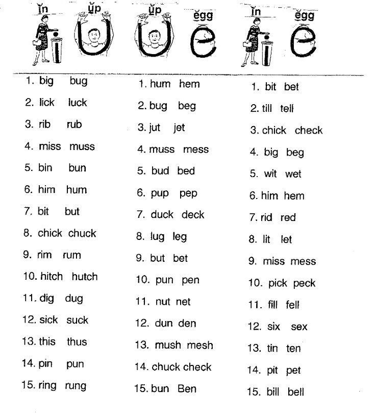 14 Short Vowel U Worksheets Worksheeto