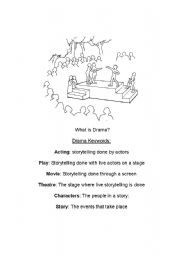 Worksheet Introduction to Drama