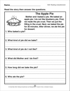 1st Grade Reading Comprehension Passages