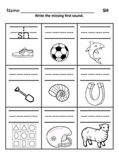 Digraph Sh CH Th Worksheet