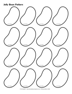 Jelly Bean Template Printable