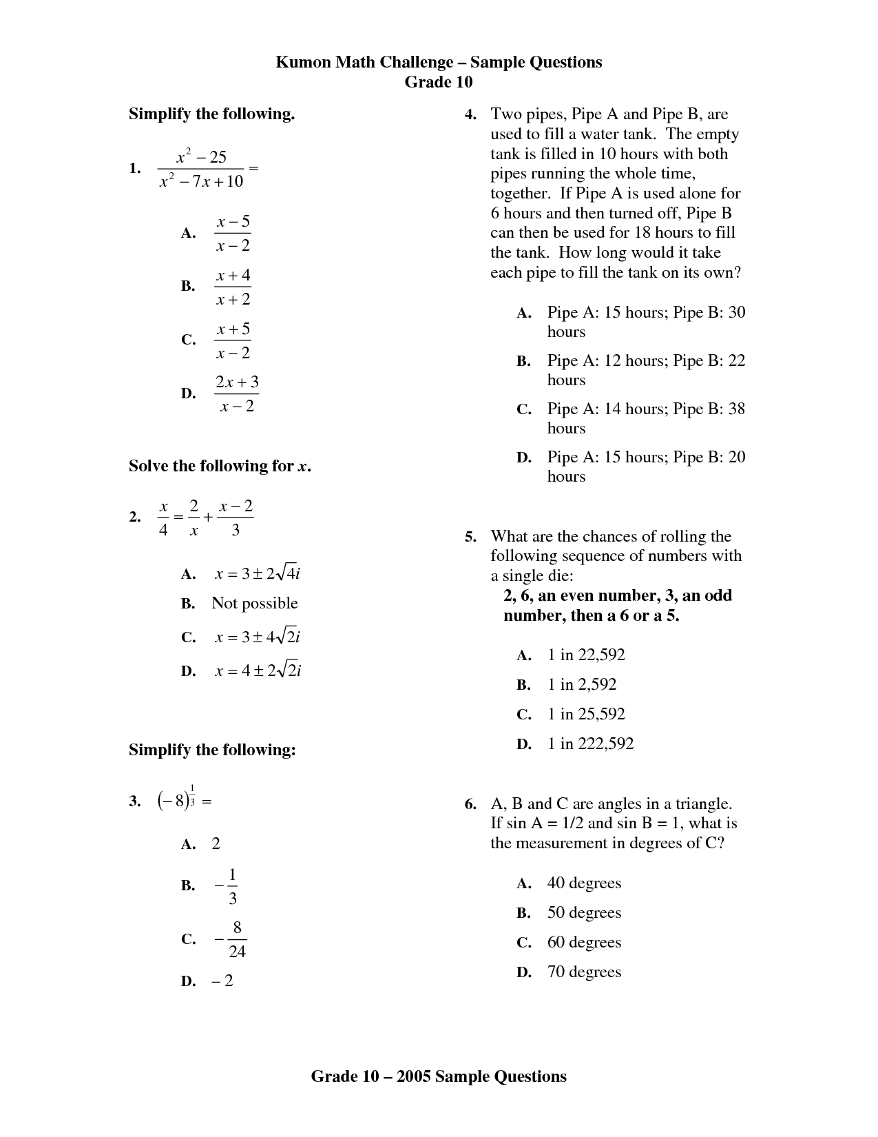 15 Level I Kumon Worksheets Worksheeto
