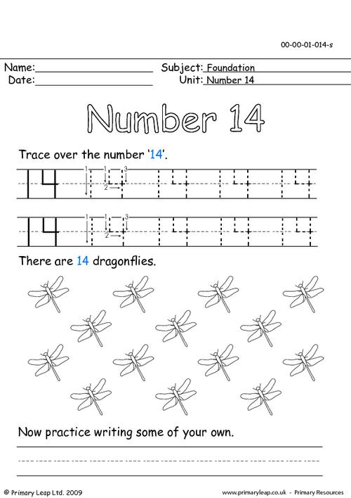 11 Counting Worksheets Number 14 Worksheeto