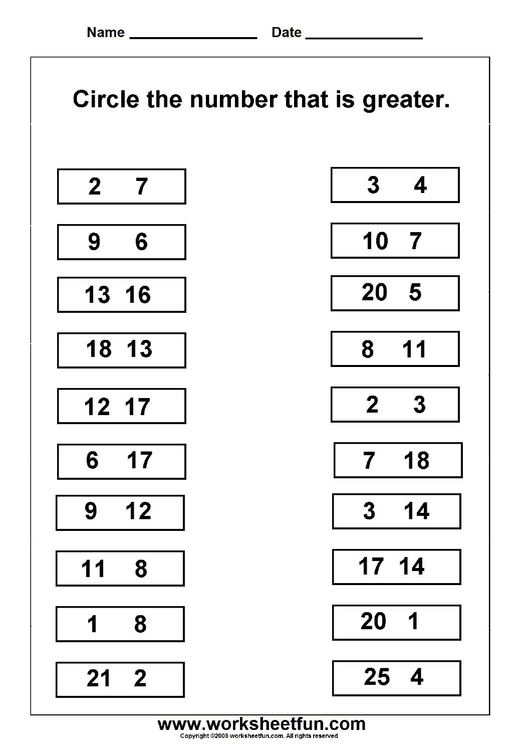 Odd & Even Numbers Worksheets