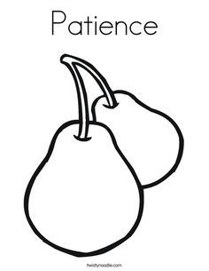 Pear Coloring Sheet