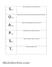 Soapstone English Worksheet