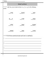 2nd Grade Worksheets Silent Letters