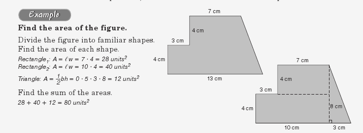 Area of Composite Figures Worksheet 7th Grade