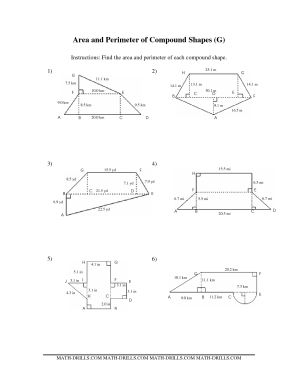 Measuring Area and Perimeter Worksheets