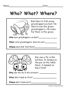 1st Grade Reading Comprehension Short Stories