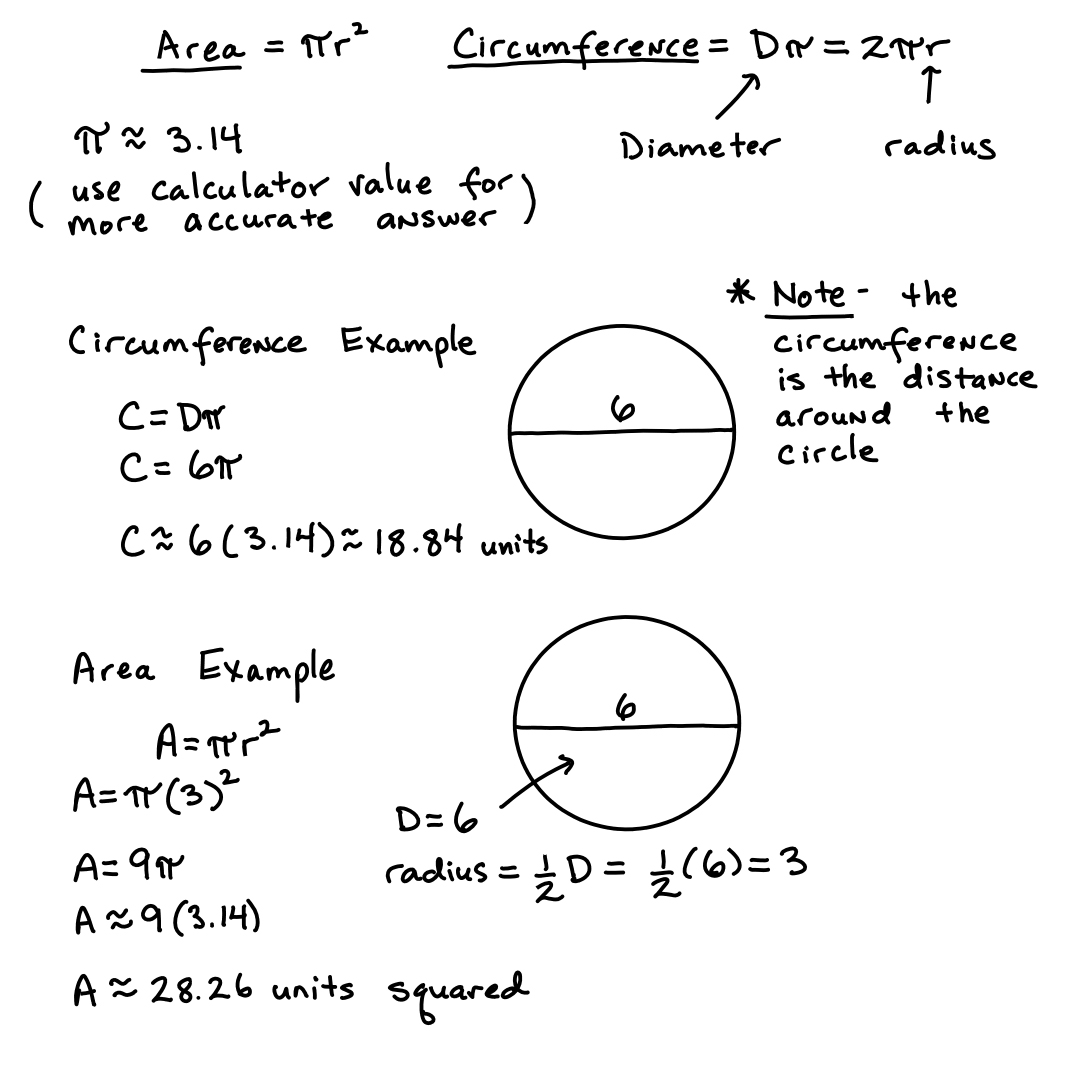 9 Area Circumference Circle Worksheet Worksheeto