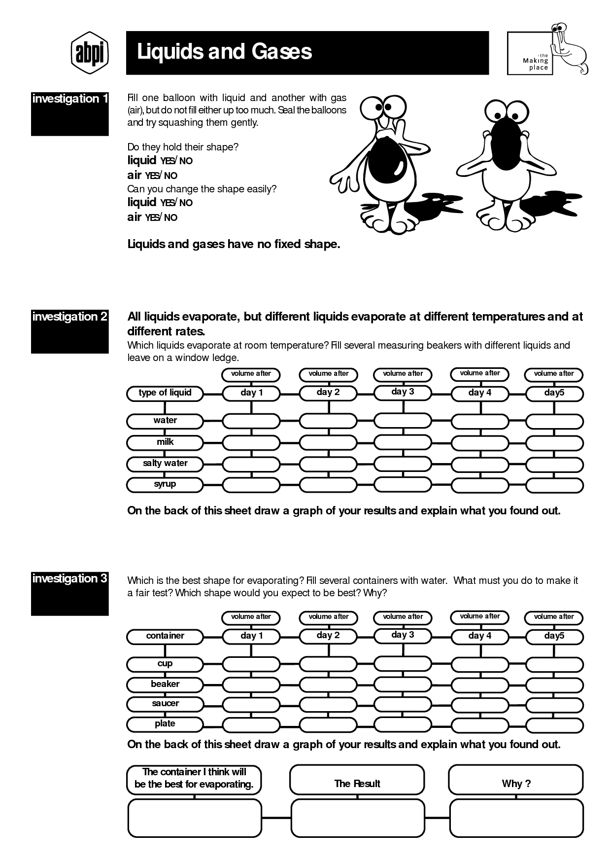 Compare Solids Liquids and Gases