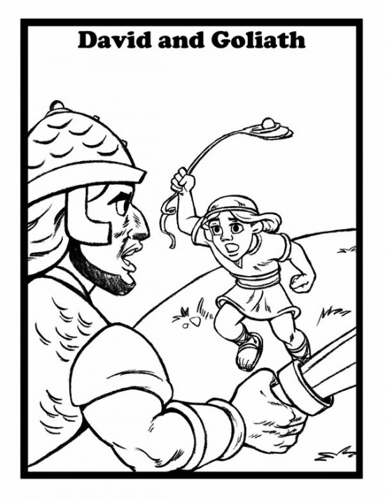 David Goliath Coloring Pages Printables