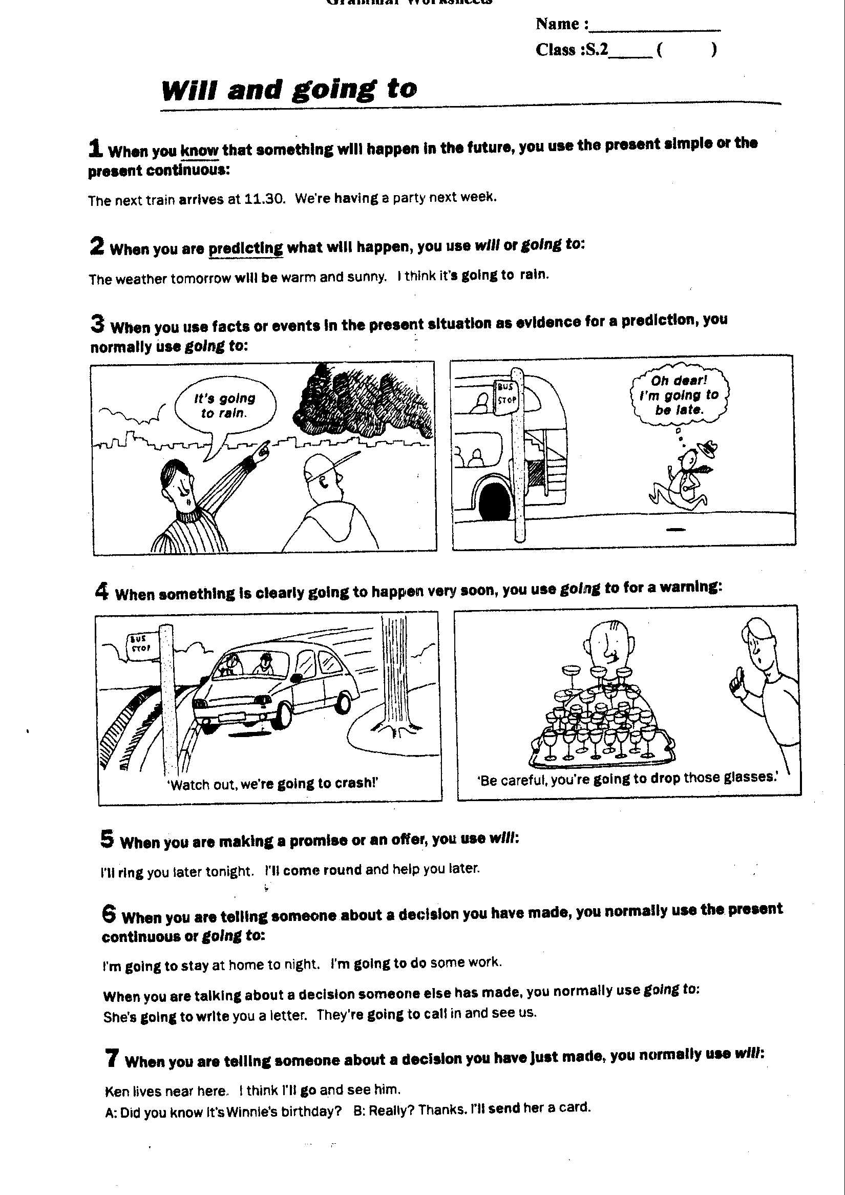 English Future Tense Worksheet