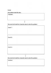 Graphic Organizers Problem and Solution Worksheet