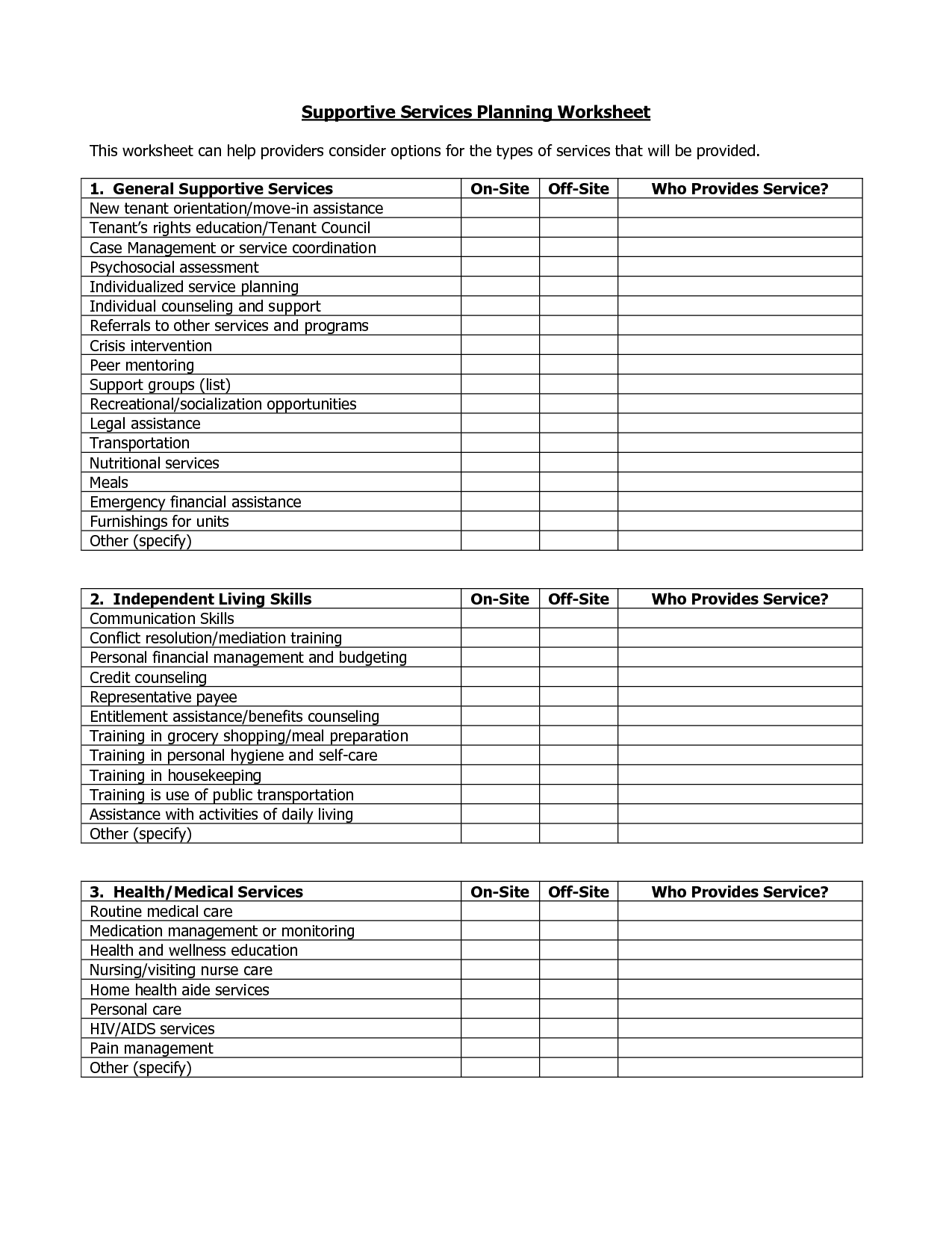 Recovery Relapse Prevention Worksheets