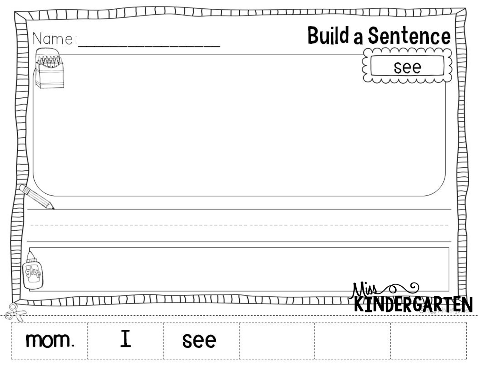 Sight Word Sentence Writing