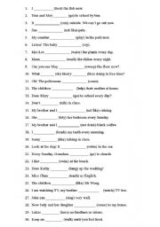 Simple Present Tense Worksheets