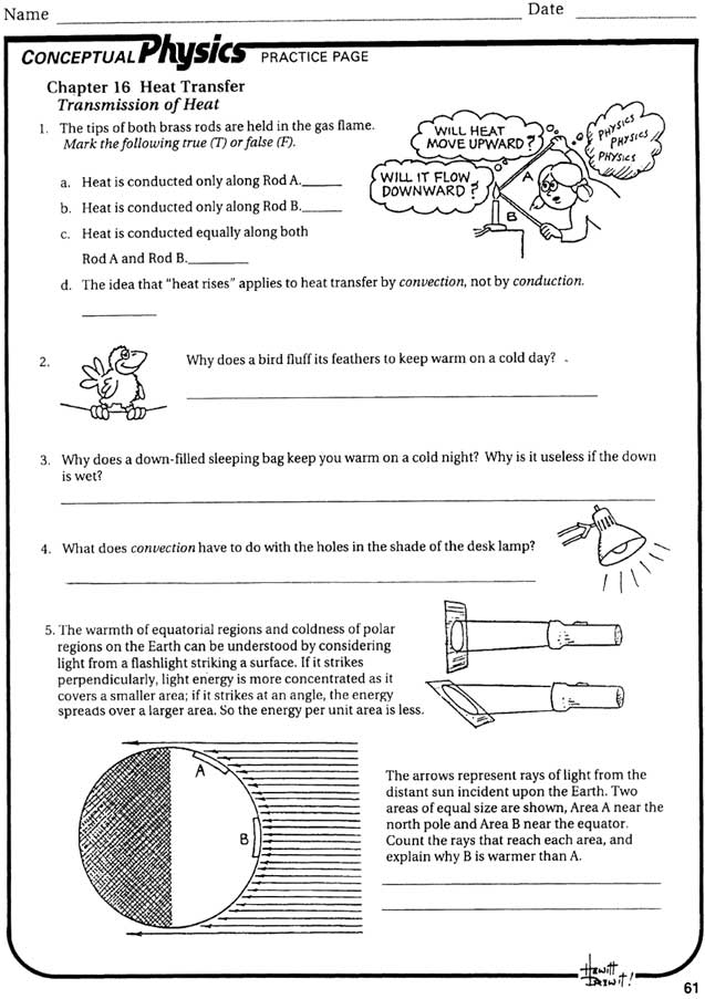 Heat and Thermal Energy Worksheet