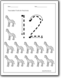 Number 12 Preschool Worksheets