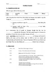 World War 2 Worksheets