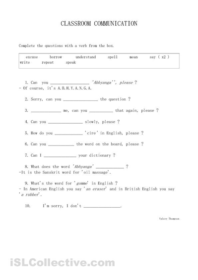 Free Printable ESL Worksheets Adult