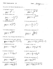 Kuta Software Infinite Algebra 1 Factoring Trinomials