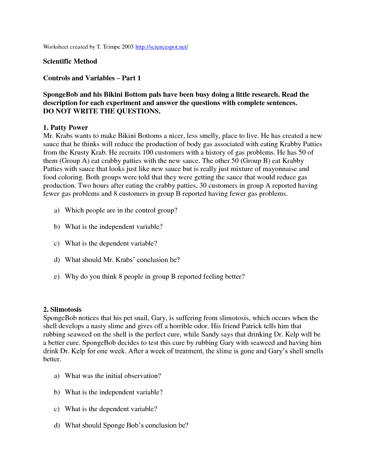 13 Scientific Method Worksheet Answer Key Worksheeto