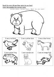 Brown Bear What Do You See Worksheet