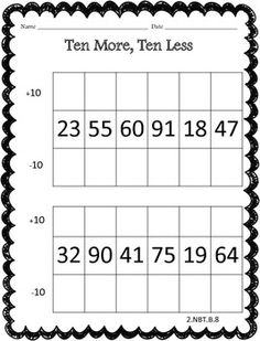 Common Core Place Value Worksheets