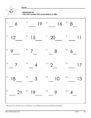 Counting by 5 Worksheets 1st Grade