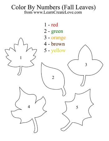 Fall Leaves Worksheets Printables