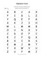 Printable Alphabet Letter Hunt