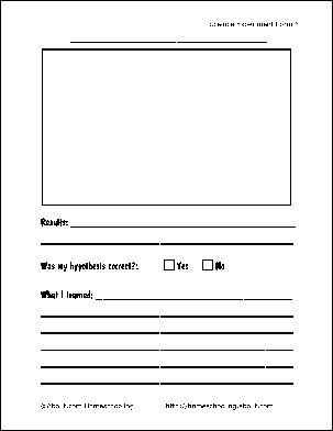 Science Experiment Report Form