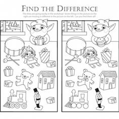 Summer Find the Difference Worksheets